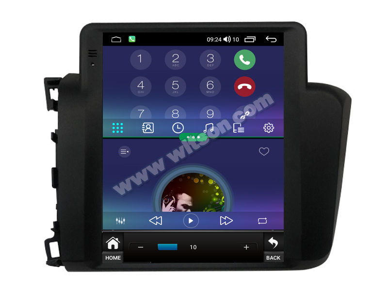 9.7'' Tesla Vertical Screen For Honda Civic  2012-2015 Left Hand Driver Android Car Multimedia Player(THB/THV1315)