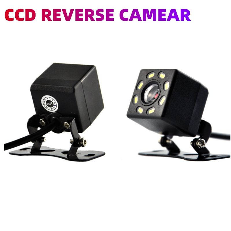 Car Rear View Camera Night Vision Reversing Auto Parking Camera IP68 Waterproof CCD LED Auto Backup Monitor 170 Degree(S301)