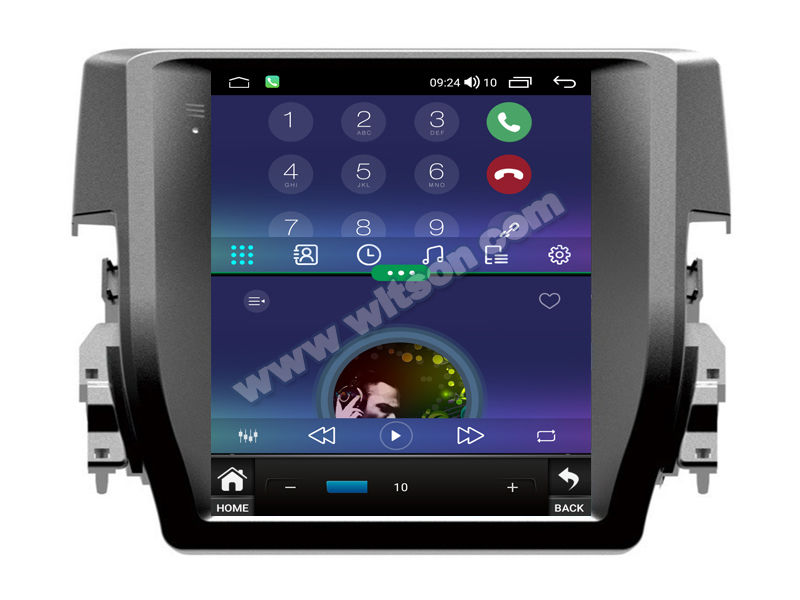9.7'' Tesla Vertical Screen For Honda Civic 2016- 2018 Android Car Multimedia Player(THB/THV1322)