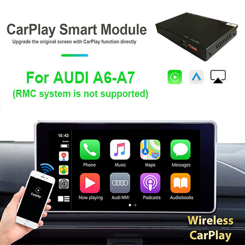 Wireless Carplay/Android Auto For AUDI A6-A7 (RMC system is not supported)(CP504A)