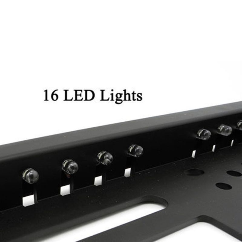 Europe License Plate Frame Car Rear View Camera Waterproof Night Vision Reverse Backup Camera Led Light Parking System 16LED(S308)