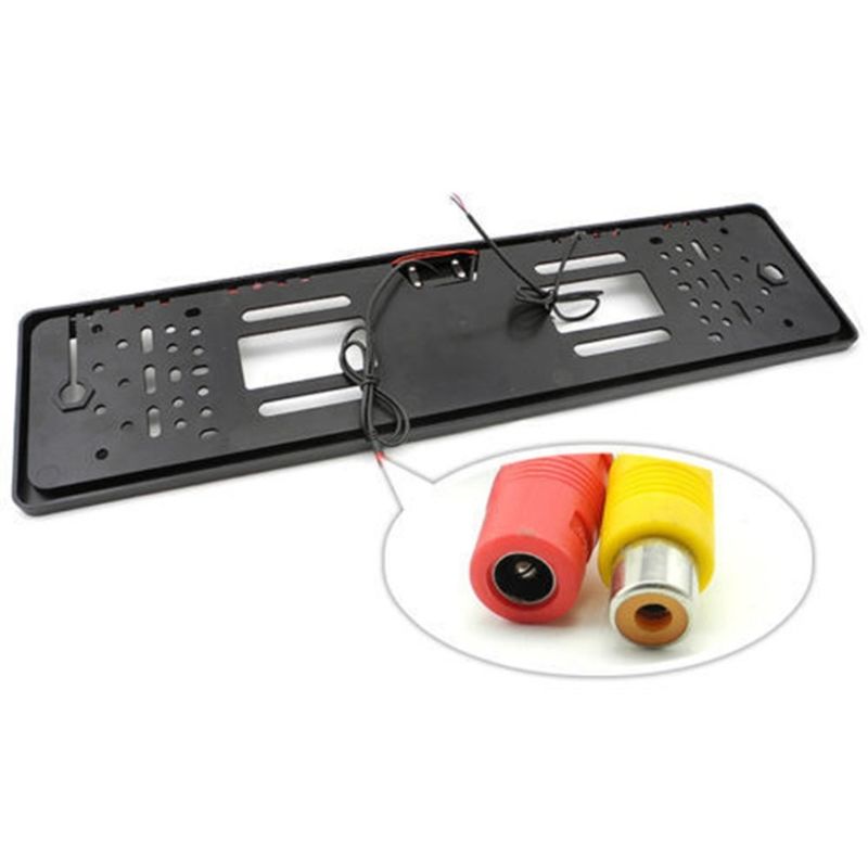 Europe License Plate Frame Car Rear View Camera Waterproof Night Vision Reverse Backup Camera Led Light Parking System 16LED(S308)