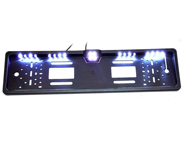 Europe License Plate Frame Car Rear View Camera Waterproof Night Vision Reverse Backup Camera Led Light Parking System 16LED(S308)