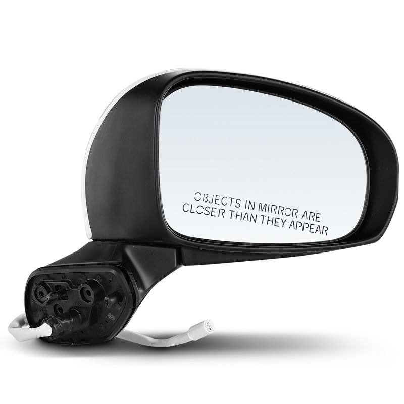 Front Passenger White Power Heated Mirror for Toyota Prius V 2012-2017 L4 1.8L