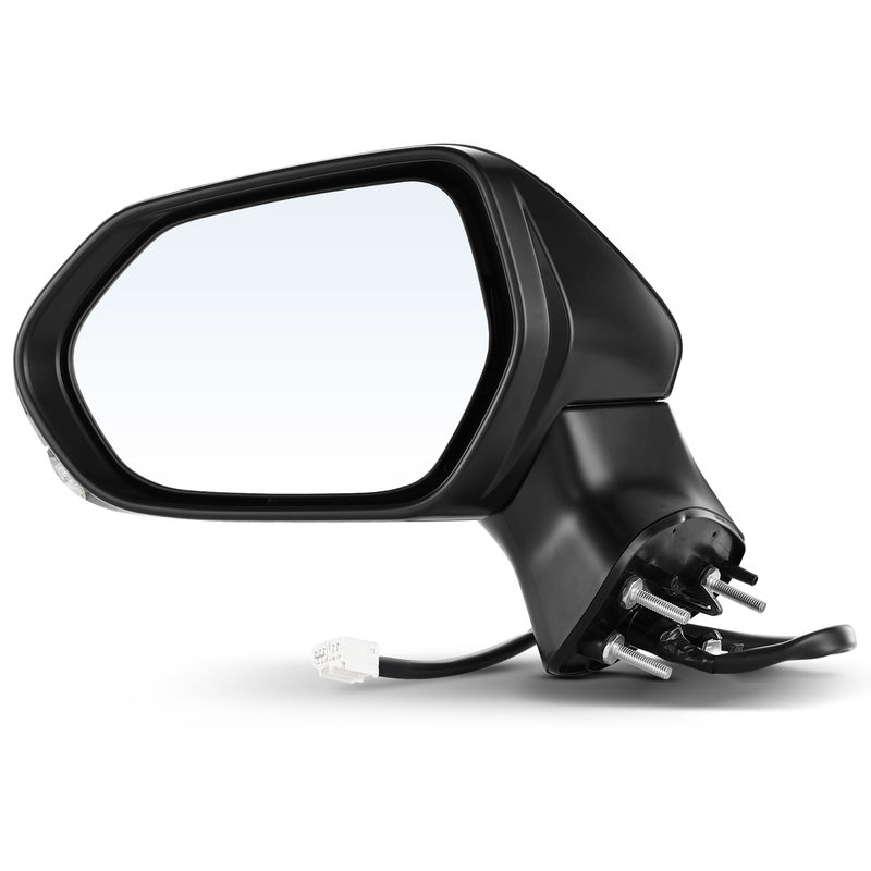 Front Driver Black Power Heated Mirror with 6-Pins for Toyota Camry 2018-2022