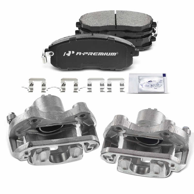 6x Front Disc Brake Calipers + Ceramic Pads for Infiniti G35 Nissan 350Z 03-05