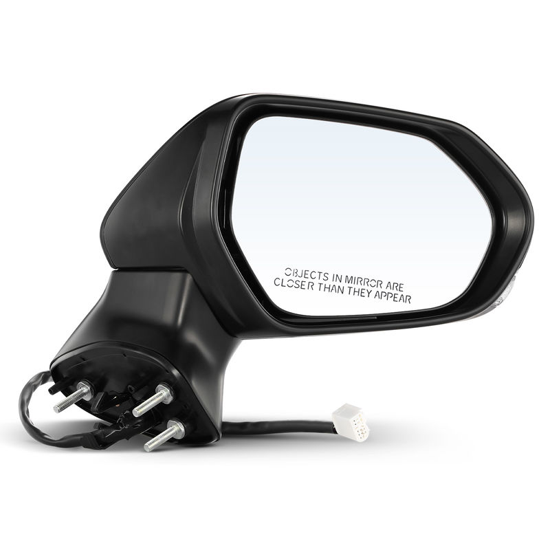 Front Passenger Black Power Heated Mirror with 6-Pins for Toyota Camry 2018-2022