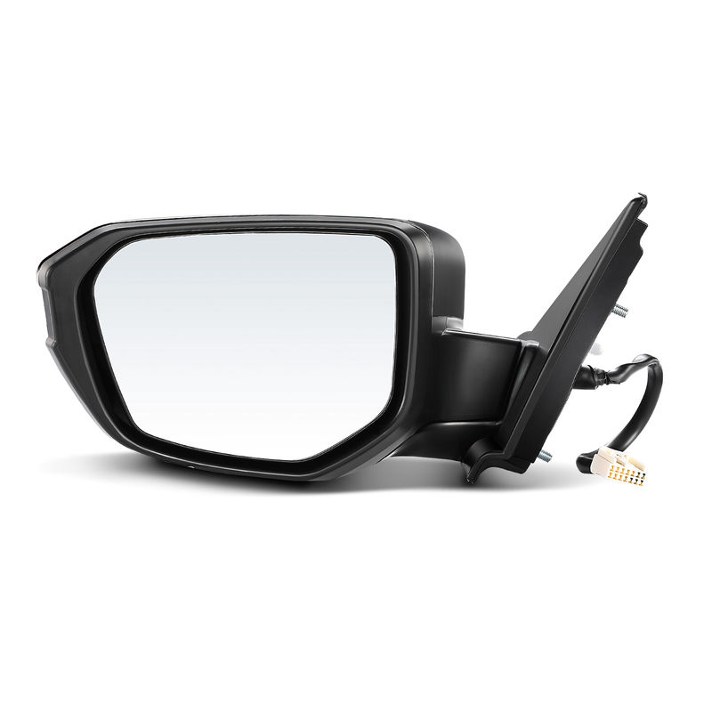 Front Driver Black Power Heated Mirror with 5-Pins for Honda Civic 2016-2021