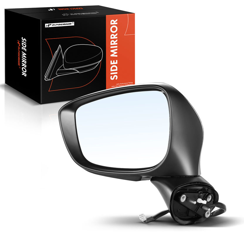 Front Driver Black Power Heated Mirror with Turn Lamp for Mazda CX-5 2015-2016