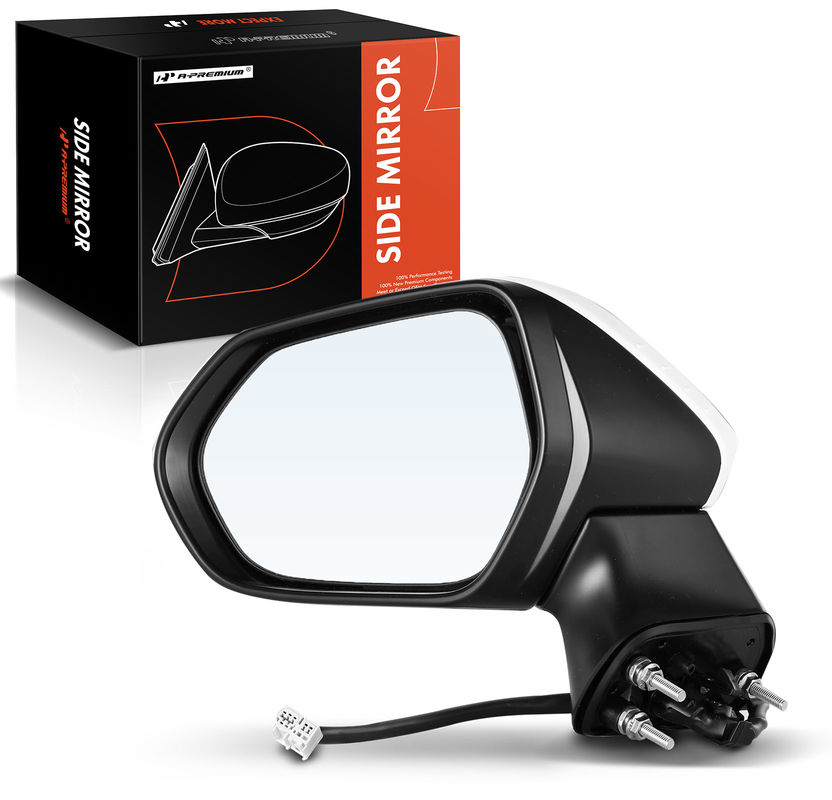 Front Driver White Power Heated Mirror for Toyota Corolla 2019-2022