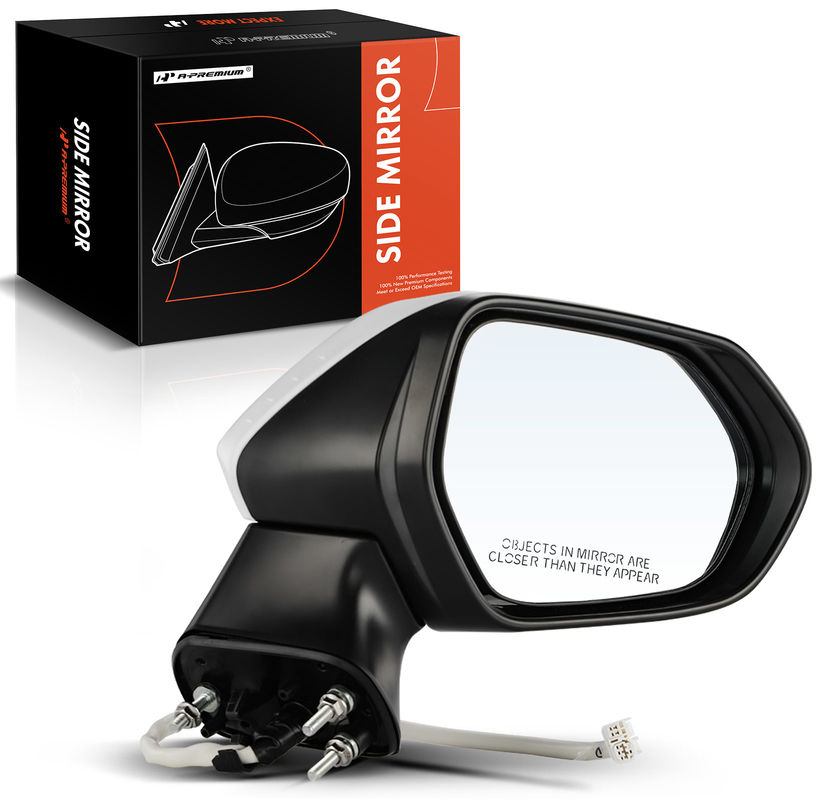 Front Passenger White Power Heated Mirror for Toyota Corolla 2019-2022