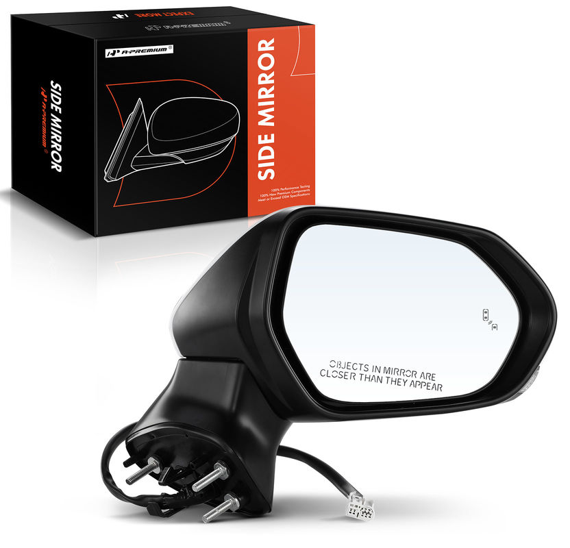 Front Passenger White Power Heated Mirror with 7-Pin for Toyota Camry 2018-2022