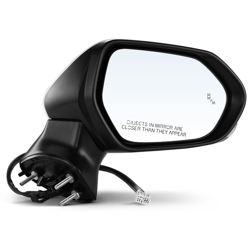 Front Passenger White Power Heated Mirror with 7-Pin for Toyota Camry 2018-2022