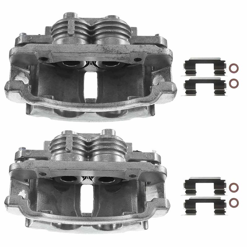 2x Front Disc Brake Calipers with Bracket for Ford Mustang Base GT 1999-2002