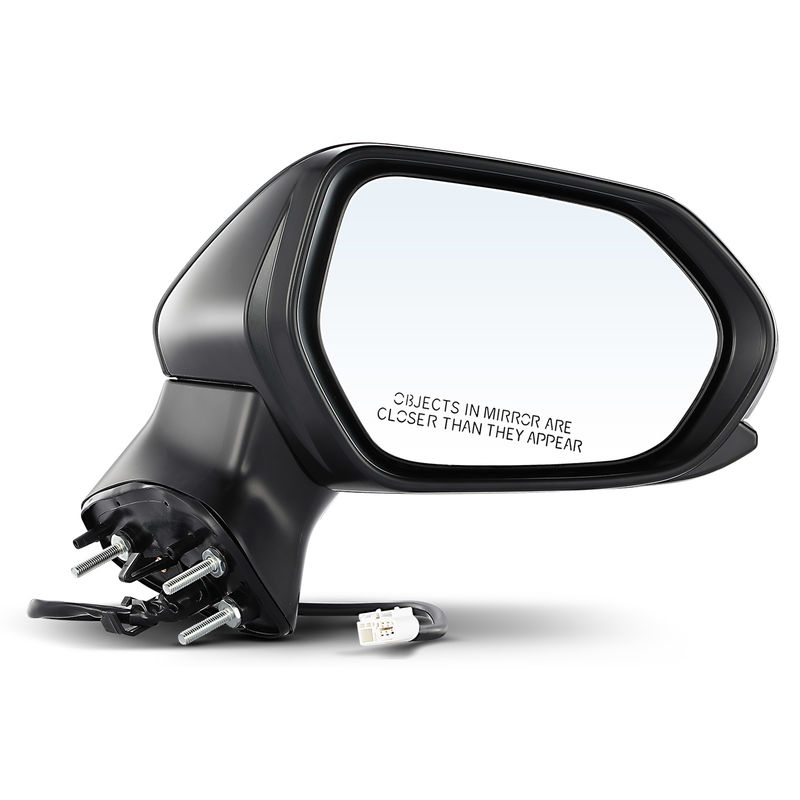 Front Passenger Black Power Mirror with 3-Pins for Toyota Camry 2018-2022