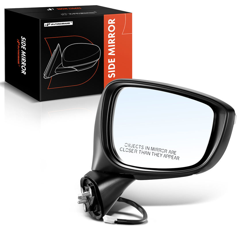 Front Passenger White Power Heated Mirror with Turn Lamp for Mazda CX-5 15-16
