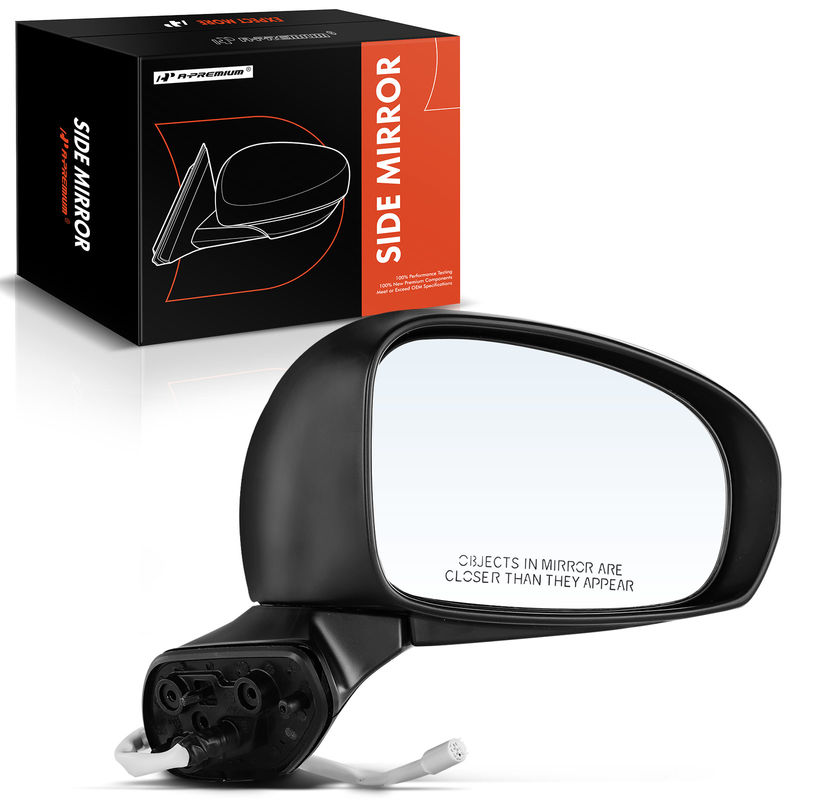 Front Passenger Black Power Heated Mirror for Toyota Corolla 2014-2019