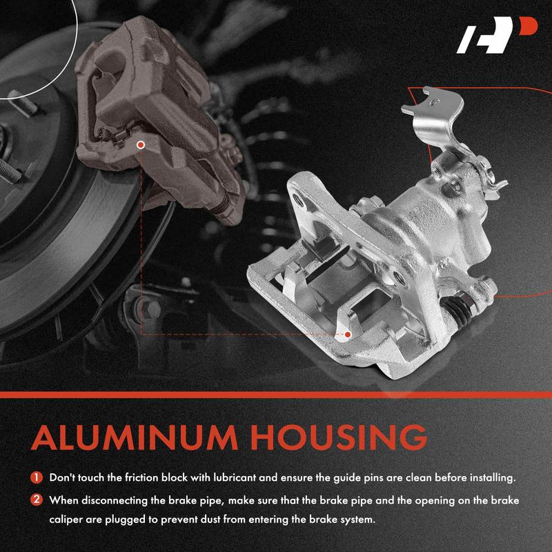 Rear Passenger Disc Brake Caliper with Bracket for Audi A8 Quattro 00-03 V8 4.2L