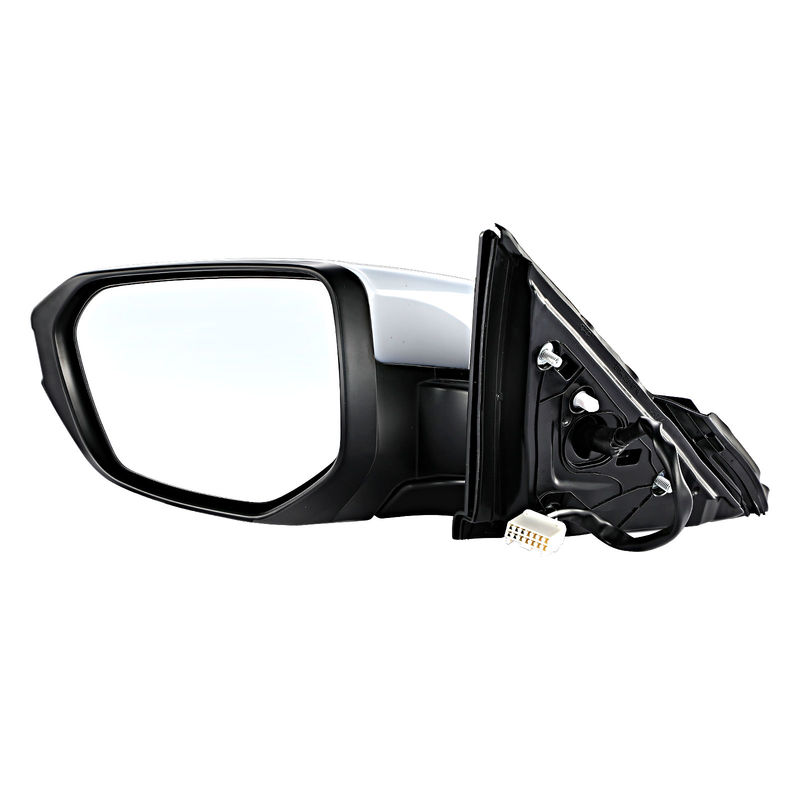 Front Driver White Power Heated Mirror with 5-Pin for Honda Civic 2016-2021