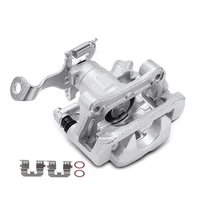 Rear Passenger Disc Brake Caliper with Bracket for Mazda 3 3 Sport 14-18