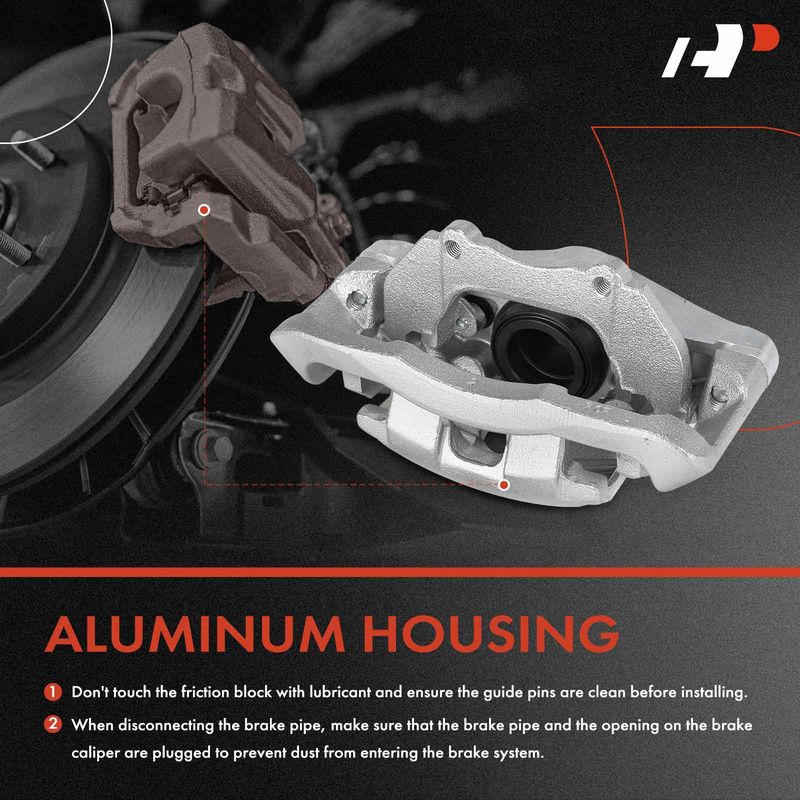 Front Driver Disc Brake Caliper for Volvo C70 2006-2013 S40 2005 V50 2010-2011