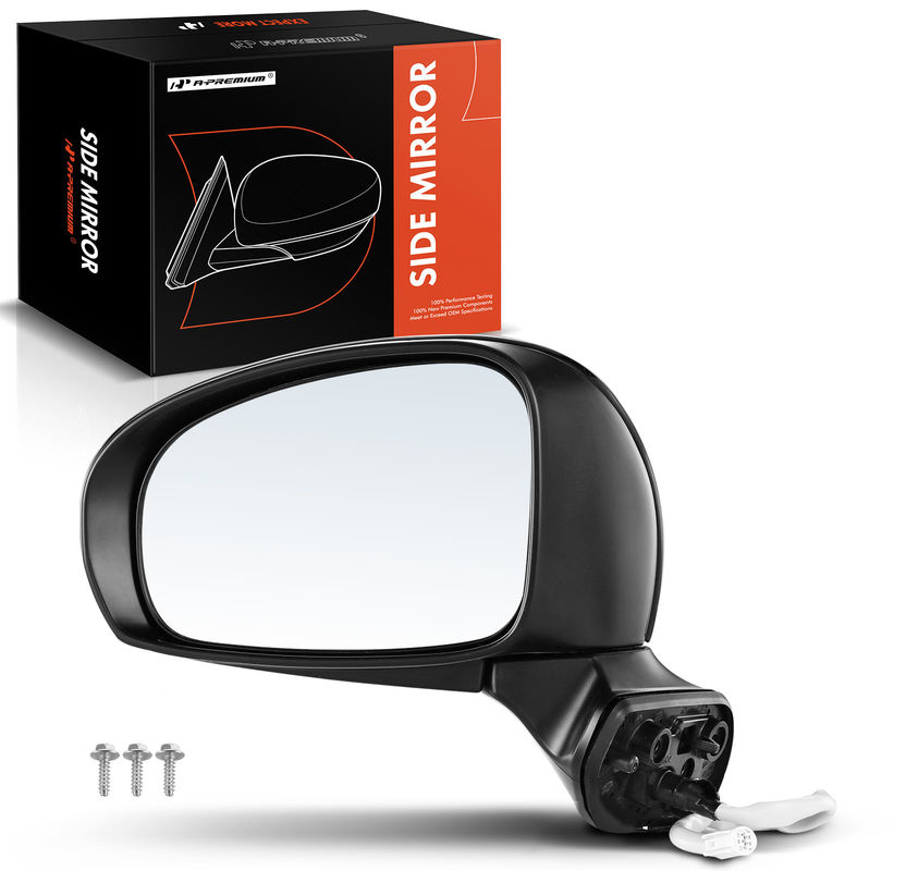 Front Driver Black Power Heated Mirror for Toyota Prius V 2012-2017 L4 1.8L