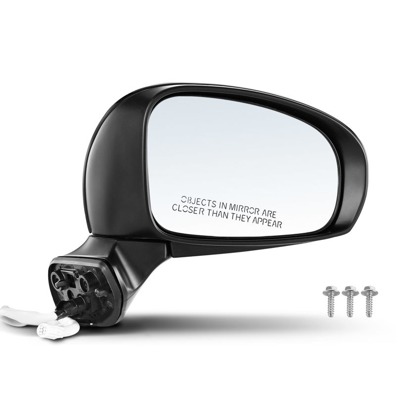 Front Passenger Black Power Heated Mirror for Toyota Prius V 2012-2017 L4 1.8L