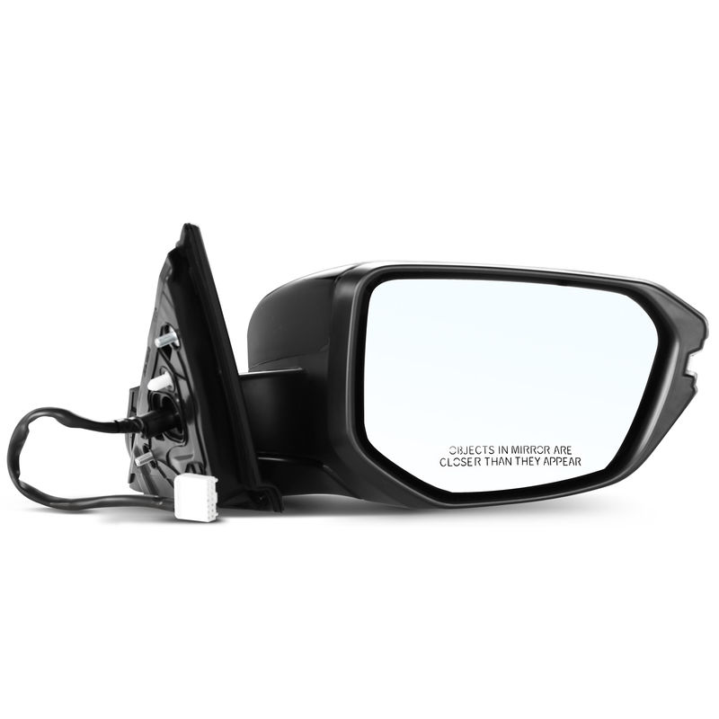 Front Passenger Black Power Heated Mirror with Turn Lamp for Honda Civic 16-21