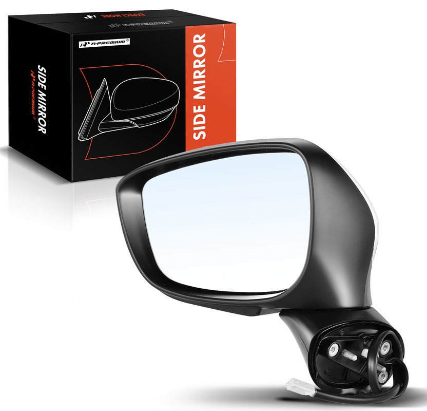 Front Driver White Power Heated Mirror with Turn Lamp for Mazda CX-5 2015-2016
