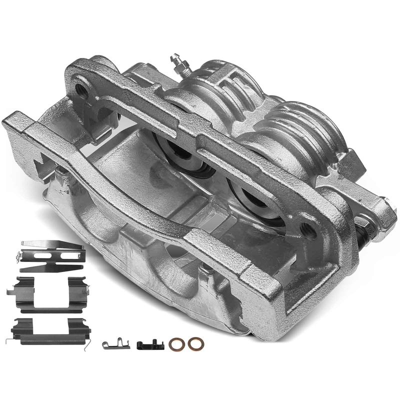 Front Driver Brake Caliper with Bracket for Chevy Trailblazer GMC Envoy 02-05