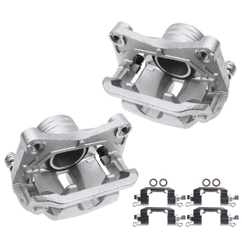 2x Front Disc Brake Calipers with Bracket for Nissan Murano 03-07 09-12 3.5L