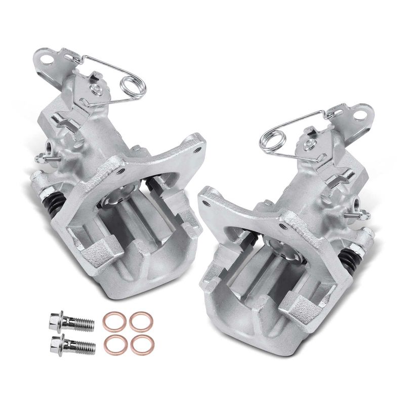 2x Rear Disc Brake Calipers with Bracket for Audi A8 Quattro 00-03 4.2L