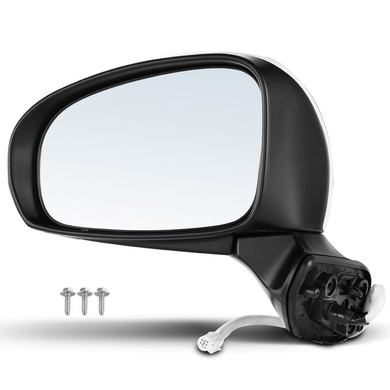 Front Driver White Power Heated Mirror for Toyota Prius V 2012-2017 L4 1.8L