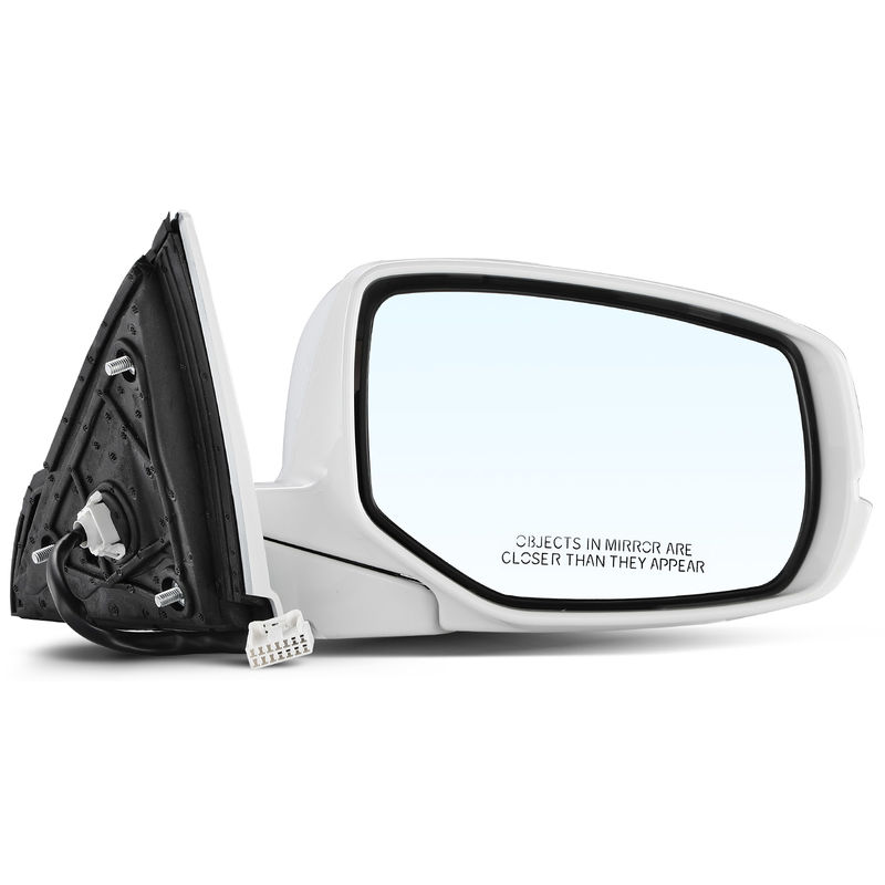 Front Right White Power Heated Mirror with Turn Signal for Honda Accord 13-17