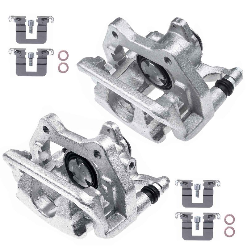 2x Rear Disc Brake Calipers with Bracket for Acura TLX 15-20 Sedan 2.4L 3.5L