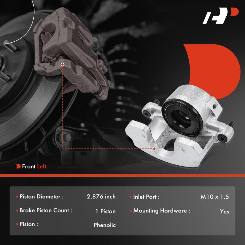 Front Driver Brake Caliper for Lincoln Town Car Mark VII Ford Crown Victoria