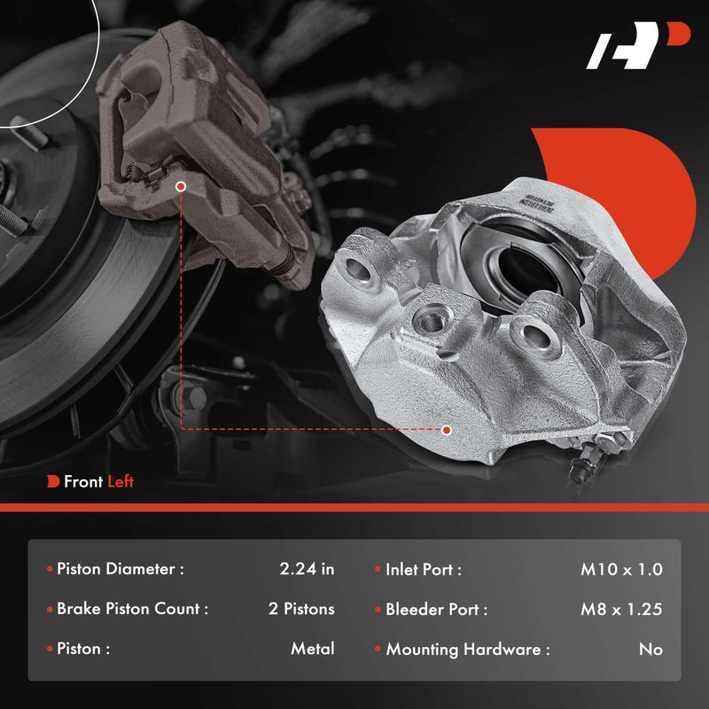 Front Driver Brake Caliper for Mercedes-Benz W108 W110 W114 190 200 220 280
