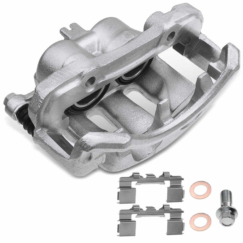 Front Driver Disc Brake Caliper with Bracket for Nissan Pathfinder 87-88 D21 Van