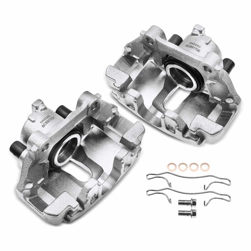 2x Front Disc Brake Calipers for Audi 100 1992-1994 S6 A6 100 Quattro