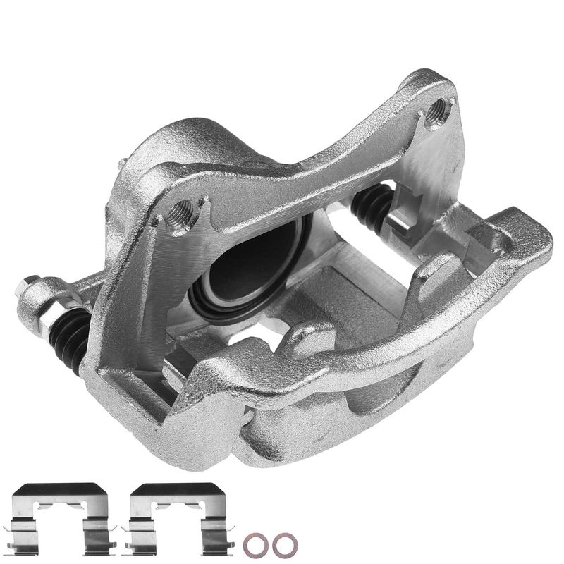 Front Driver Brake Caliper with Bracket for Hyundai Accent 18-21 Kia Rio 12-20