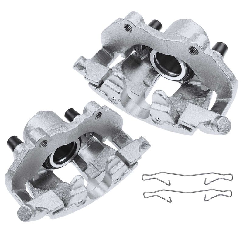 2x Front Disc Brake Calipers with Bracket for Ford Escape 13-19 C-Max 13-17