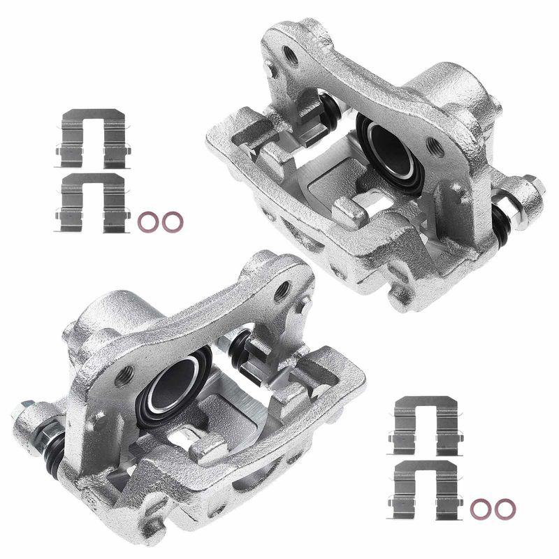 2x Rear Disc Brake Calipers with Bracket for Hyundai Sonata 2016-2019 Kia