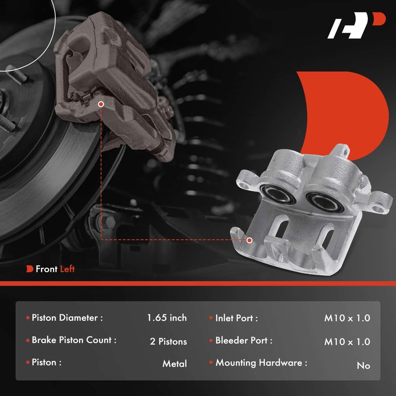 Front Driver Brake Caliper for Mitsubishi Montero 92-96 Montero Sport 97-04