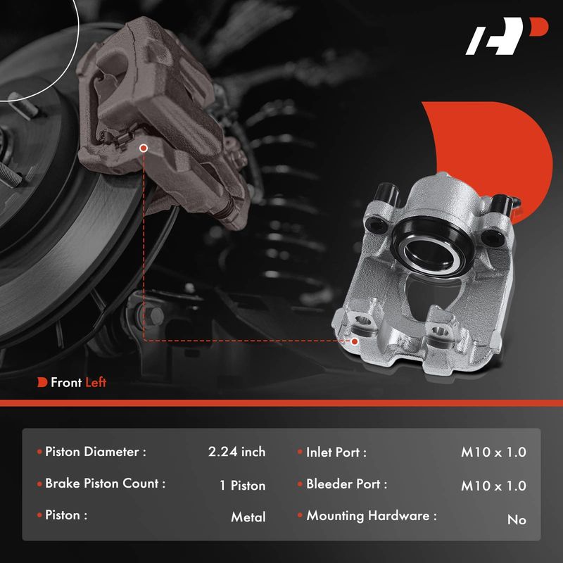 Front Driver Brake Caliper for BMW X1 323i 325i 328i E84 E90 E91 E92 E93