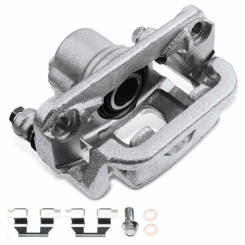 Rear Passenger Disc Brake Caliper with Bracket for Nissan Juke 11-17 Sentra Tiida