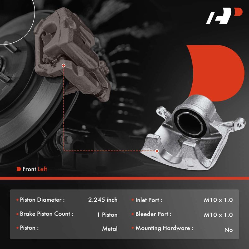 Front Driver Brake Caliper for Honda CR-V 2002-2004 Element 2003-2011 L4 2.4L
