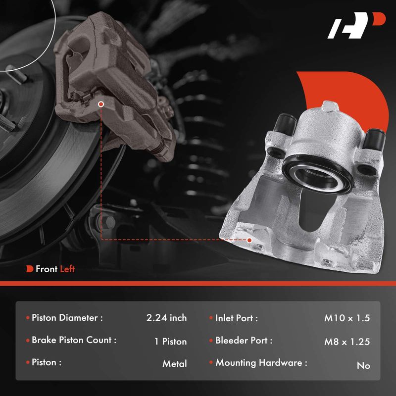 Front Driver Brake Caliper for Saturn Astra L100 L200 L300 LS Saab 900 9-3 9-5