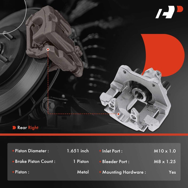2x Rear Disc Brake Caliper with Bracket for BMW E83 X3 2004-2010 E46 330Ci 330i