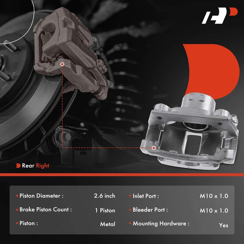 Front Driver Brake Caliper with Bracket for Lexus IS250 2009-2015 GS300 2006
