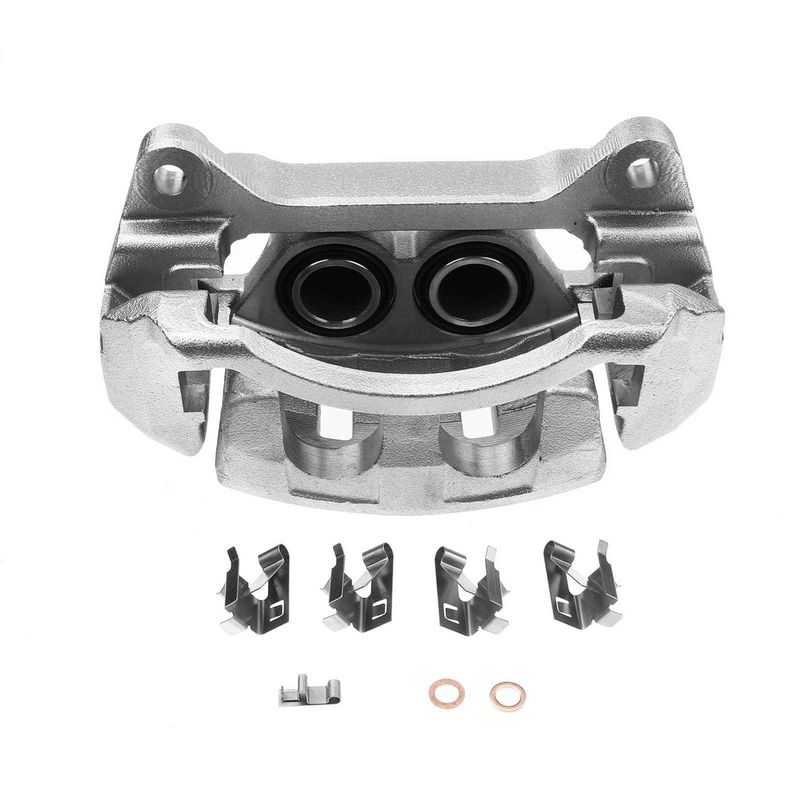 Front Driver Disc Brake Caliper with Bracket for Chevy Tiltmaster GMC 1999-2004